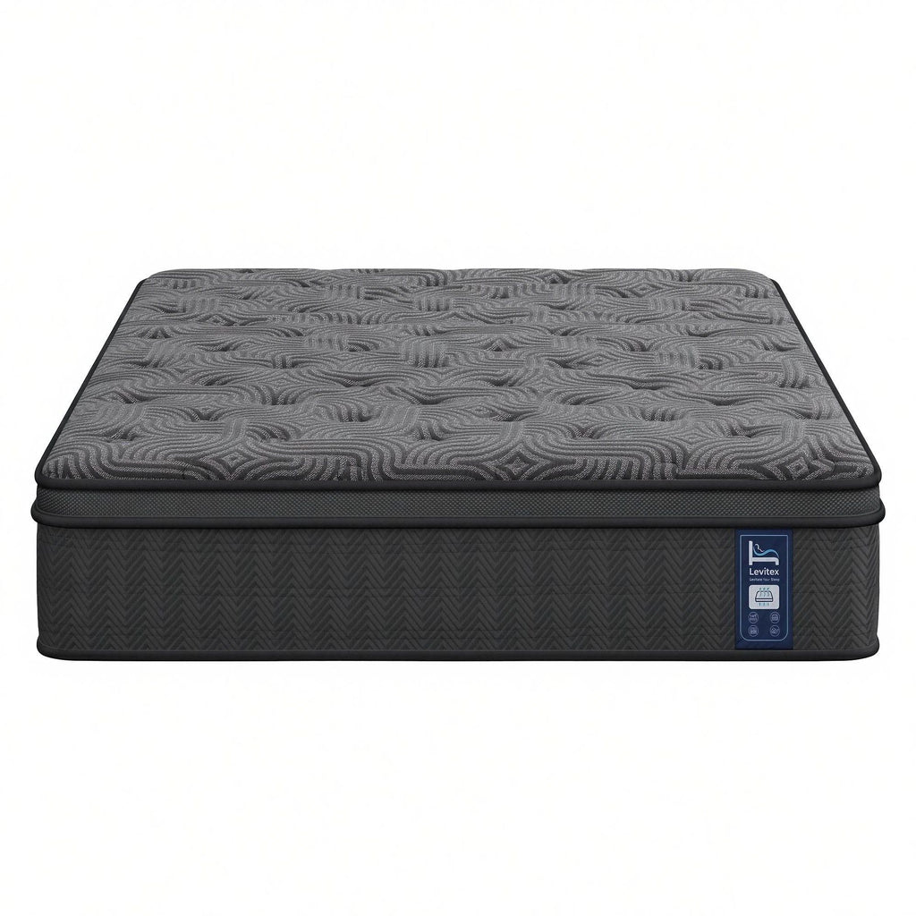 Levitex King Mattress 34 cm 5-Zone Pressure Relief  Pocket Spring with Reinforced Edge Support & Breathable Gel Memory Foam Hybrid Mattress