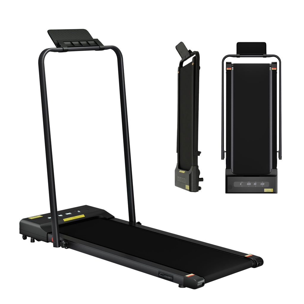Everfit 2 in 1 Treadmill Electric Walking Pad Under Desk Home Gym Fitness 380mm Black