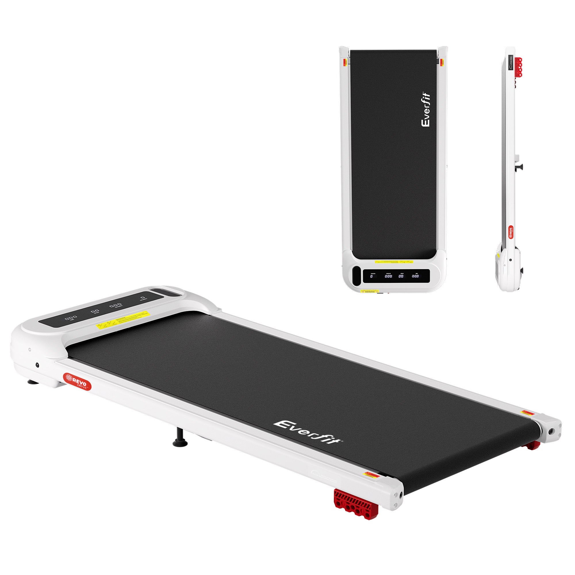 Everfit Treadmill Electric Walking Pad with Incline Under Desk Home Gym White
