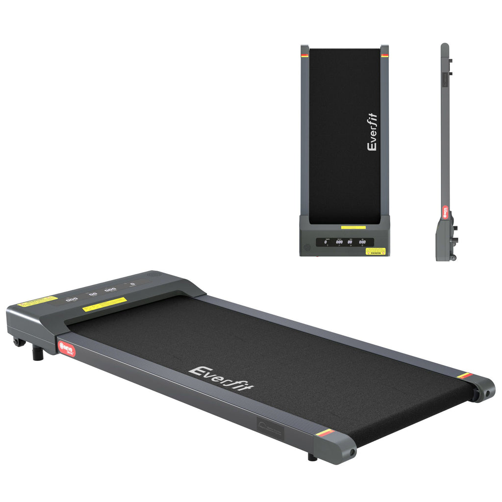 Everfit 2 in 1 Treadmill Electric Walking Pad Under Desk Home Gym Fitness 400mm Grey