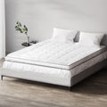 Giselle Bedding Pillowtop Mattress Topper 5cm Thick Mattress Pad for Back Pain Relief & Old Beds Machine Washable 500GSM Breathable Protector Queen