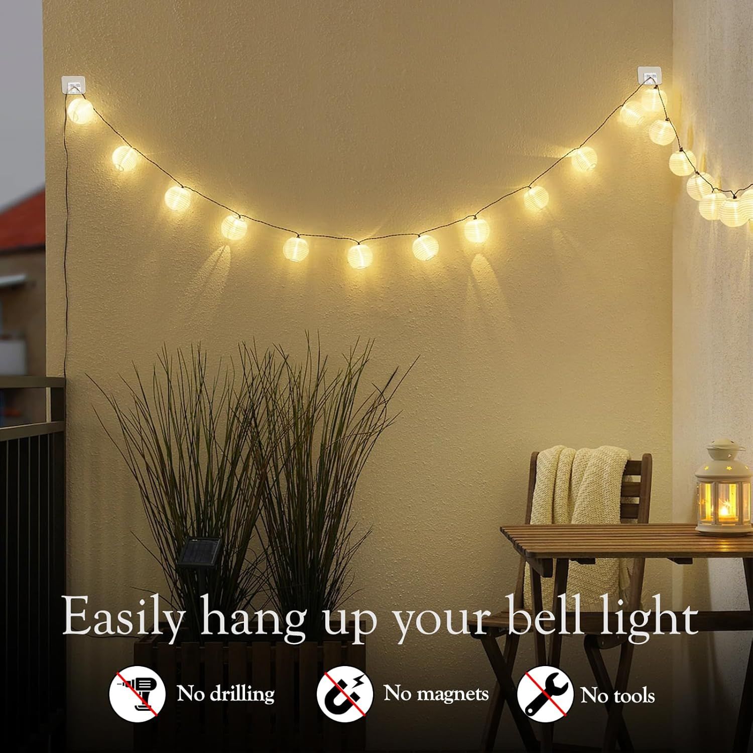 100PCS Heavy Duty Clear Adhesive Hooks for Outdoor String Lights, Cable Management Clips, Waterproof & UV-Resistant Wire Organizer for Holiday Decor (Transparent)