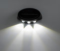 Solar Outdoor Wall Lights (4-Pack): IP44 Waterproof LED Sconces for Garden, Patio & Pathway Lighting（white light）