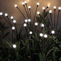 LED solar lights - Outdoor lighting - Solar garden lighting - Mood lighting - LED solar garden lights - Firefly-shaped - 12 flower pots x 2 - Waterproof, suitable for outdoor use - Ideal for decorating patio paths - White light