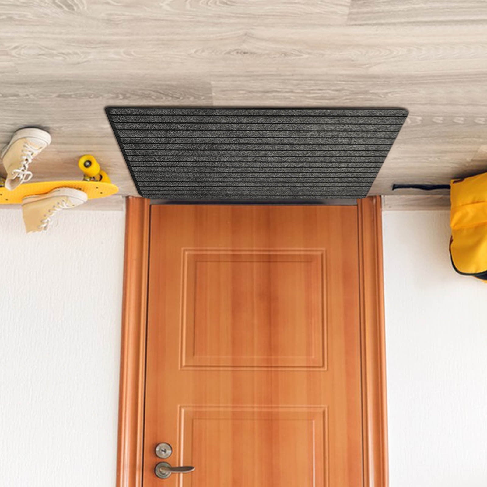 PALIFEUR Durable Welcome Mat, 16x24" Non-Slip Heavy Duty Door Mat For Entrance Washable Quick-drying Floor Mats Front Door Mat for Outside Entrance Floor Home Decor Gray