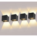 4 Pack 12W LED Wall Lights Adjustable Beam Angle IP65 Waterproof 3000K Warm White