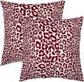Lime Green White Leopard Print Pillow Covers 18x18 Inch Set of 2 Cheetah Animal Spots Decorative Throw Pillows For Couch Farmhouse Chinoiserie Pillow Cases Home Decor For Room Sofa Bed Porch Outdoor 16" x 16" Yellow Leopard