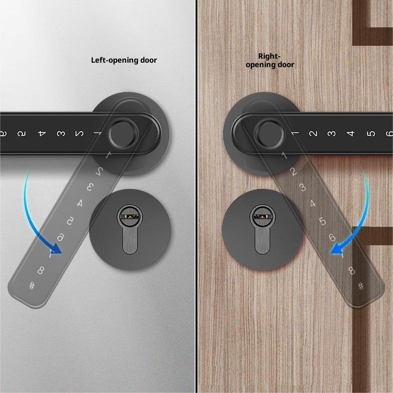 [New] Smart Lock Fingerprint Door Lock,Lock Smart Lock Keyless Entry Door Lock Reader,Home Bedroom Apartment(Black)