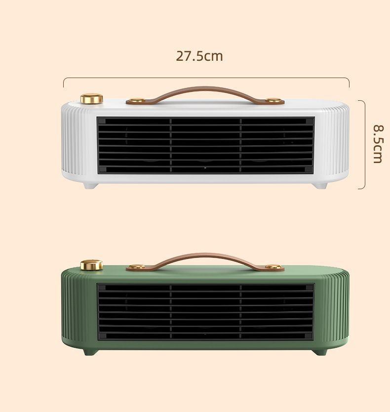 Green Desktop Space Heater for Home, Fast Heating Room Warmer for Bedroom, Whole-Room Heater Suitable for Home, Office, or Workplace