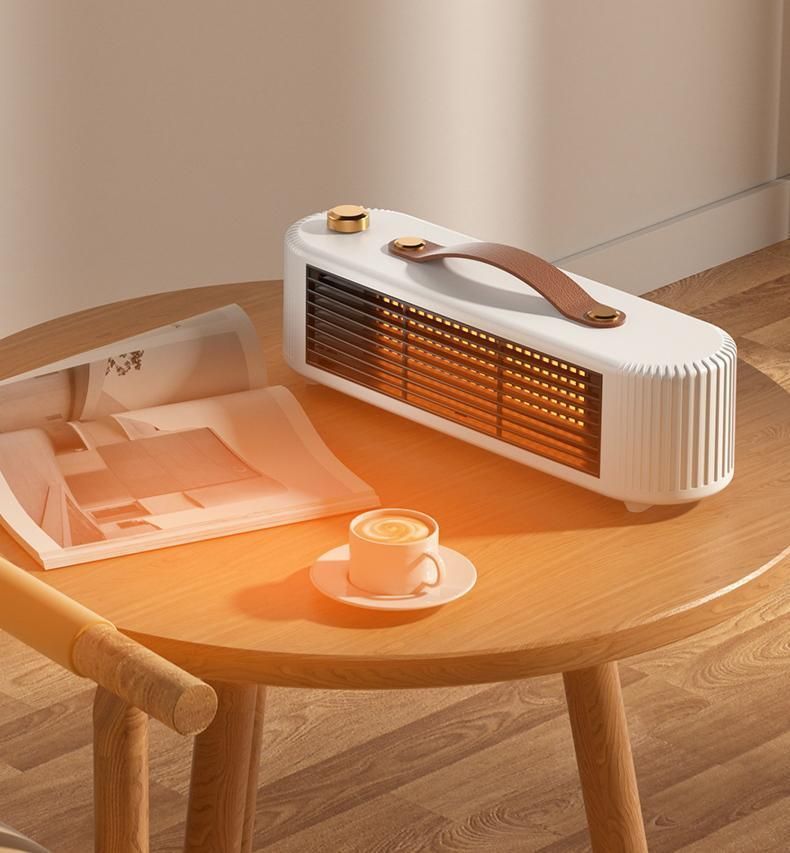 Green Desktop Space Heater for Home, Fast Heating Room Warmer for Bedroom, Whole-Room Heater Suitable for Home, Office, or Workplace