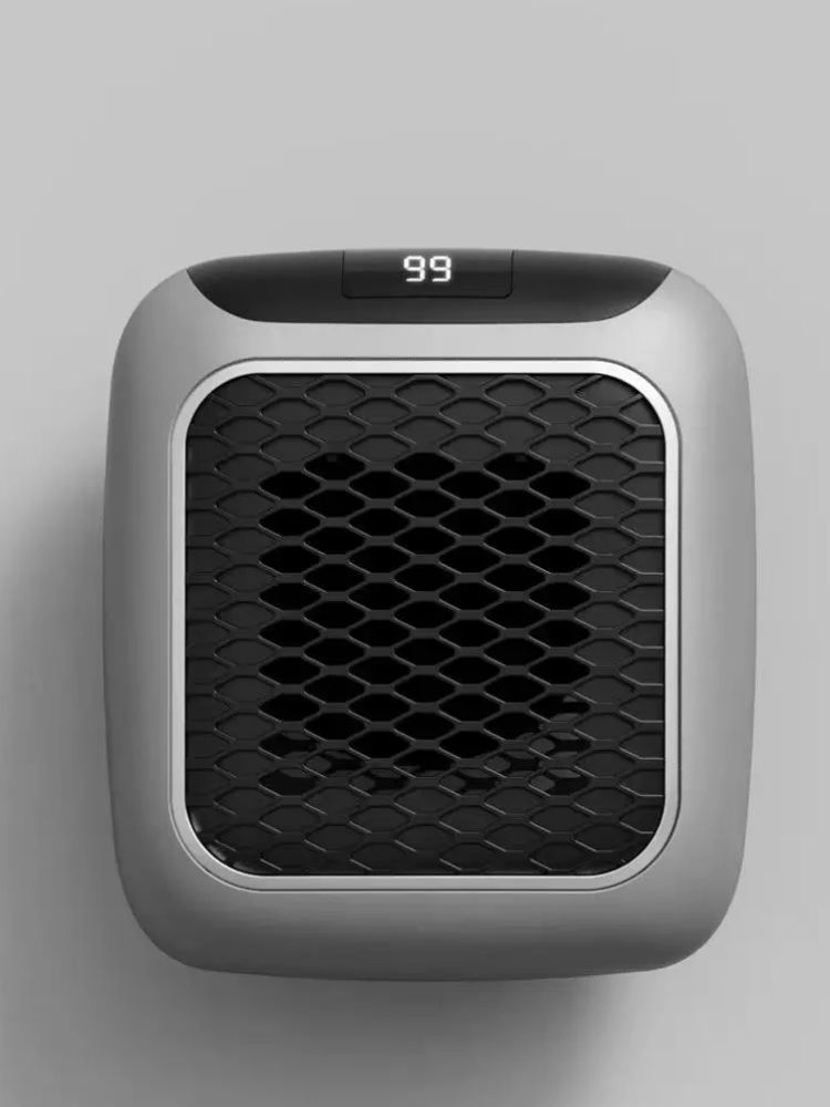 3-Second Heat Wall-Mounted Heater! Safe, Silent, Winter's "Little Sun"(GREY)