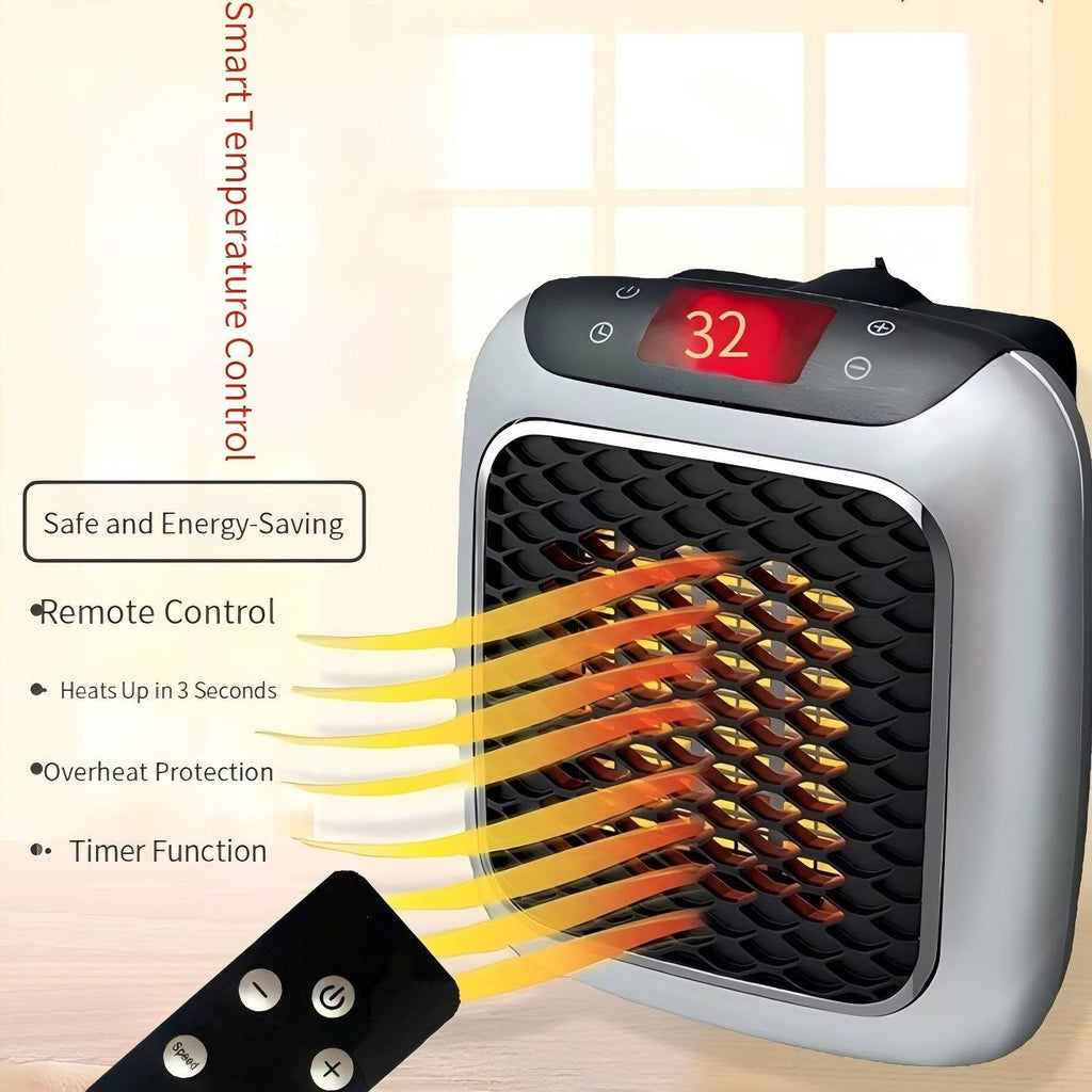 3-Second Heat Wall-Mounted Heater! Safe, Silent, Winter's "Little Sun"(GREEN)