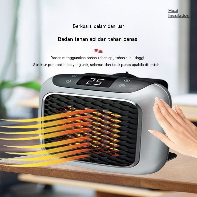 3-Second Heat Wall-Mounted Heater! Safe, Silent, Winter's "Little Sun"(GREEN)