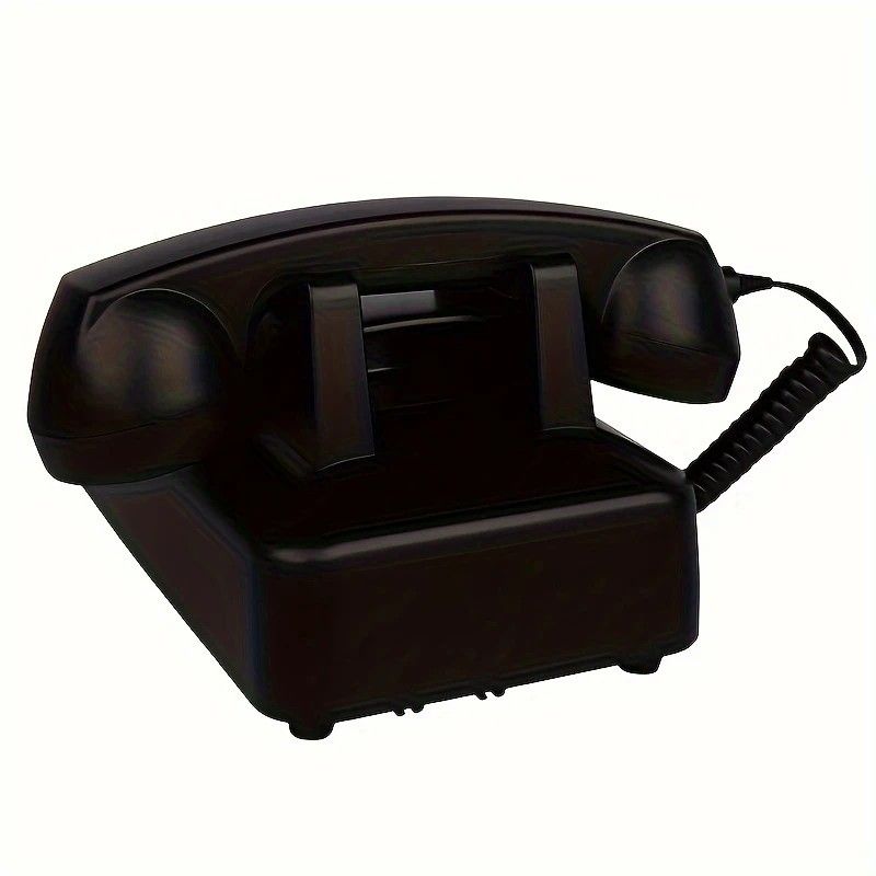 Light Luxury Retro European Telephone: Royal court-style design, eco-friendly ABS material, free from digital distractions, perfect for home and office, returning to pure communication.black
