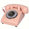Light Luxury Retro European Telephone: Royal court-style design, eco-friendly ABS material, free from digital distractions, perfect for home and office, returning to pure communication.PINK