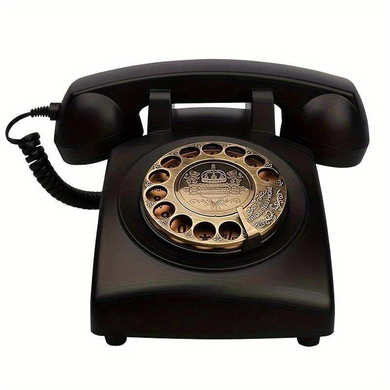 Light Luxury Retro European Telephone: Royal court-style design, eco-friendly ABS material, free from digital distractions, perfect for home and office, returning to pure communication.PINK