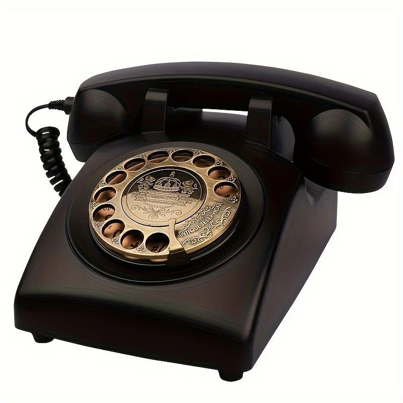 Light Luxury Retro European Telephone: Royal court-style design, eco-friendly ABS material, free from digital distractions, perfect for home and office, returning to pure communication.beige