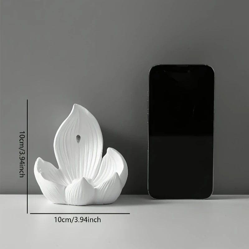 One lotus-shaped incense cone, a multifunctional home decoration piece, suitable for yoga and meditation.(PINK)