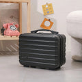 14 Inch Mini Makeup Case, Lightweight Cosmetic Travel Bag with Shoulder Strap & Zipper Closure(BLACK)