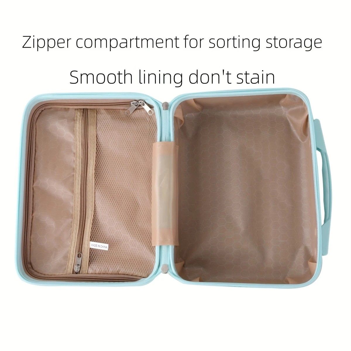 14 Inch Mini Makeup Case, Lightweight Cosmetic Travel Bag with Shoulder Strap & Zipper Closure(Brown)