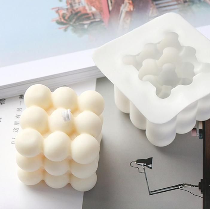 2pcs white candle molds, DIY for making your own candles