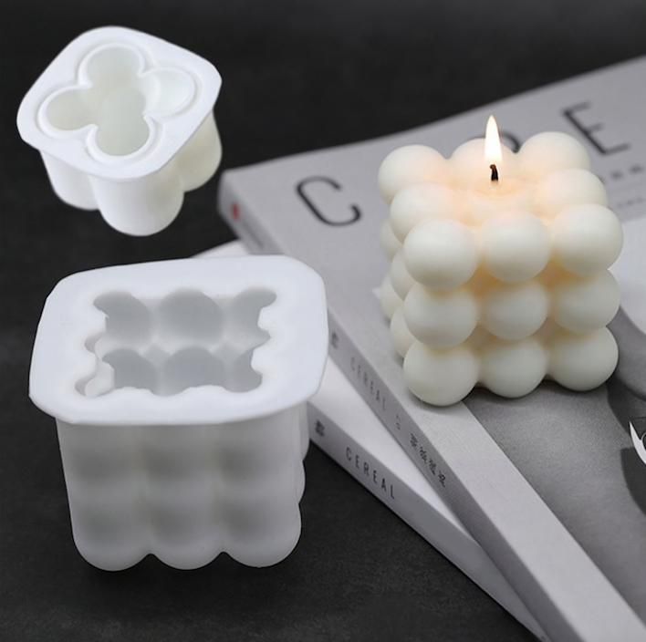 2pcs white candle molds, DIY for making your own candles