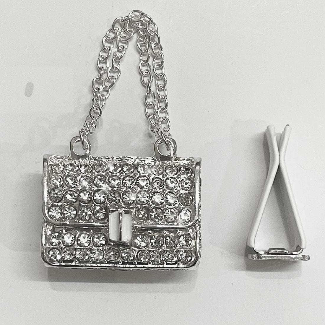 Crystal High Heel Shoe & Magic Bag Car Air Vent Clip Charm Bling sparkly bedazzled rhinestone Car Bling Accessories, Car Interior Decoration Charm, Rhinestone cute Car Decor girls
