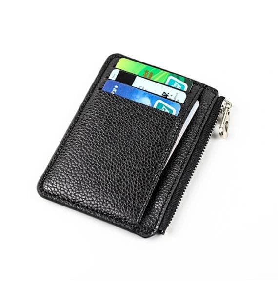 7 Slots + Zipper Compartment Top Grain Leather Card Wallet | Hidden Large Capacity ID License Cash Coin Purse for Aussie Everyday Use