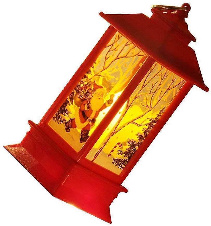 Christmas Candle piece with LED candle decoration small red