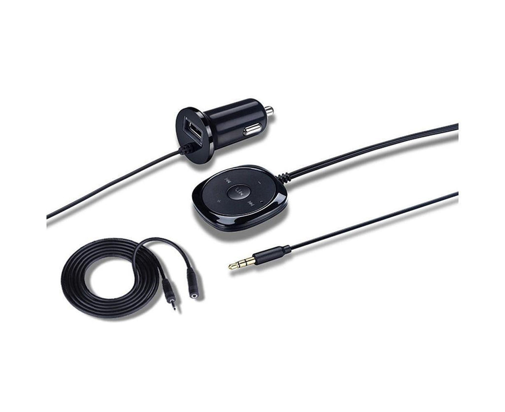 Bluetooth Wireless Receiver Adapter Dongle for Car Stereo Audio Speaker Charger - Black