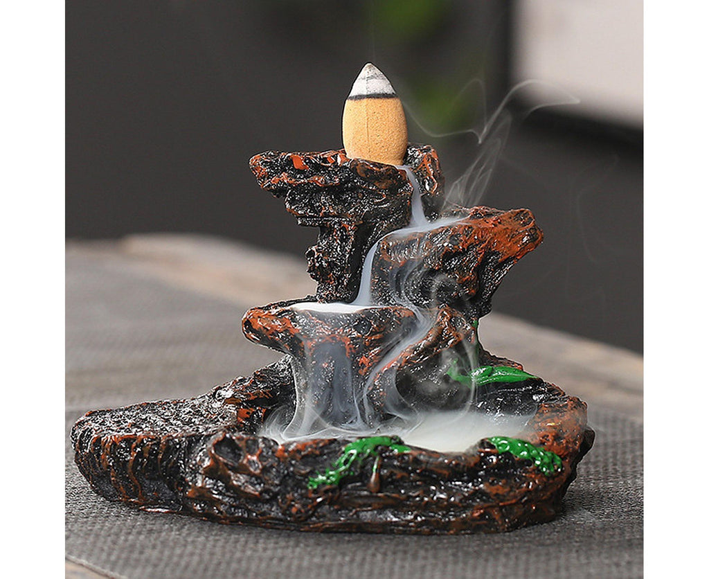 Resin Mountains Rivers Incense Burners Holder Censer Aromatherapy Home Decor- 12