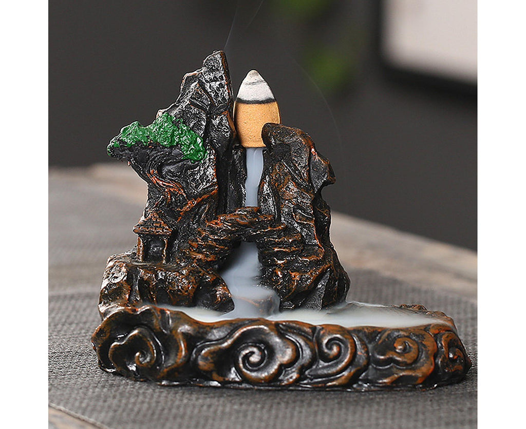 Resin Mountains Rivers Incense Burners Holder Censer Aromatherapy Home Decor- 12
