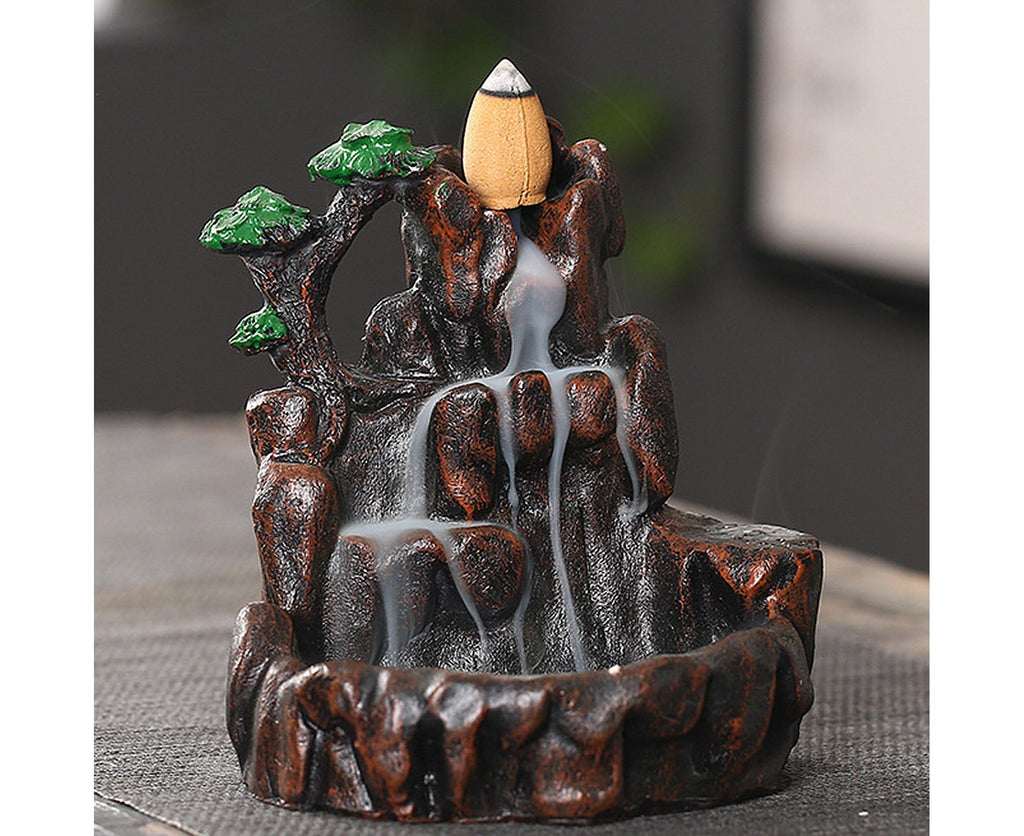 Resin Mountains Rivers Incense Burners Holder Censer Aromatherapy Home Decor- 12