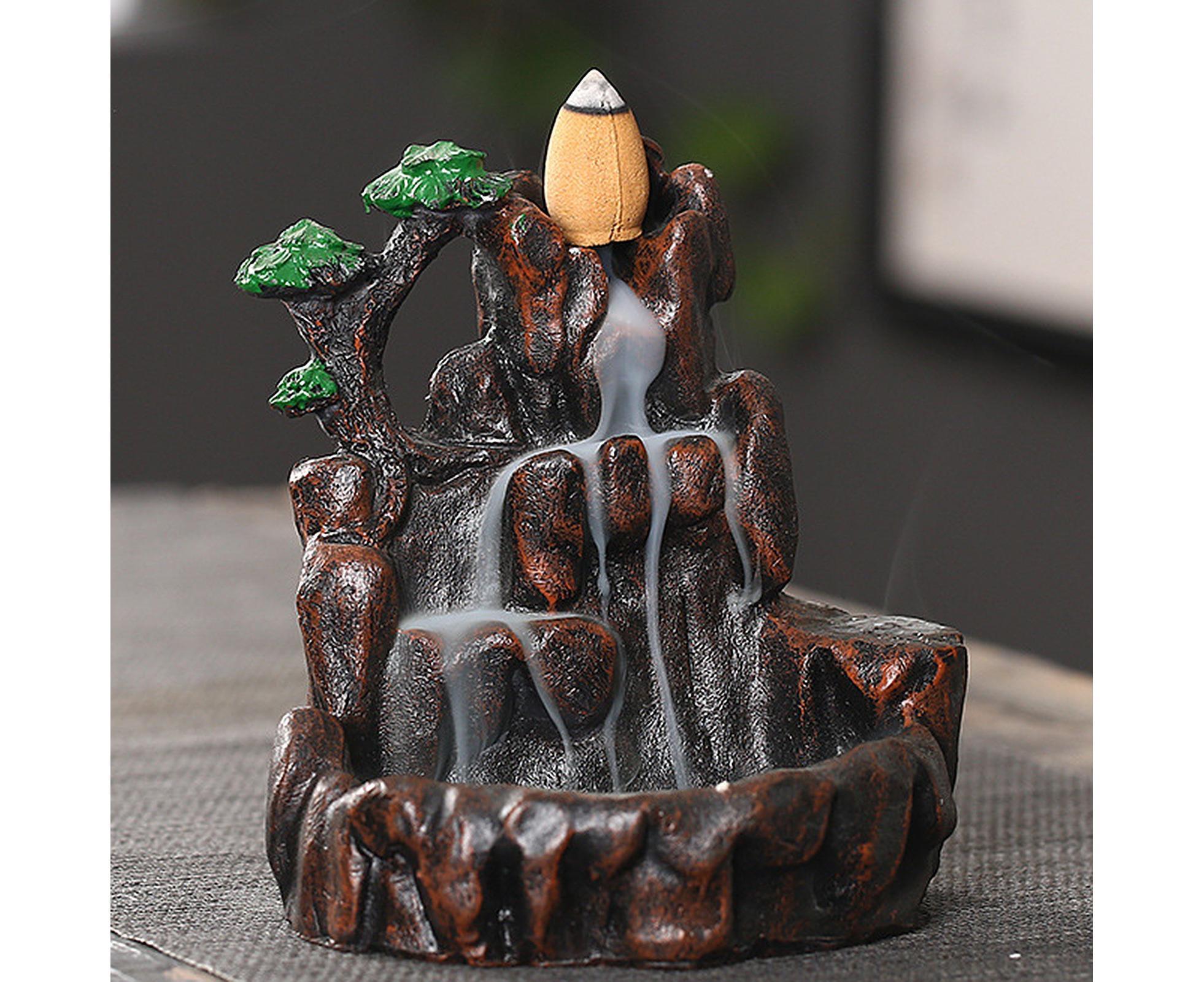 Resin Mountains Rivers Incense Burners Holder Censer Aromatherapy Home Decor- 12