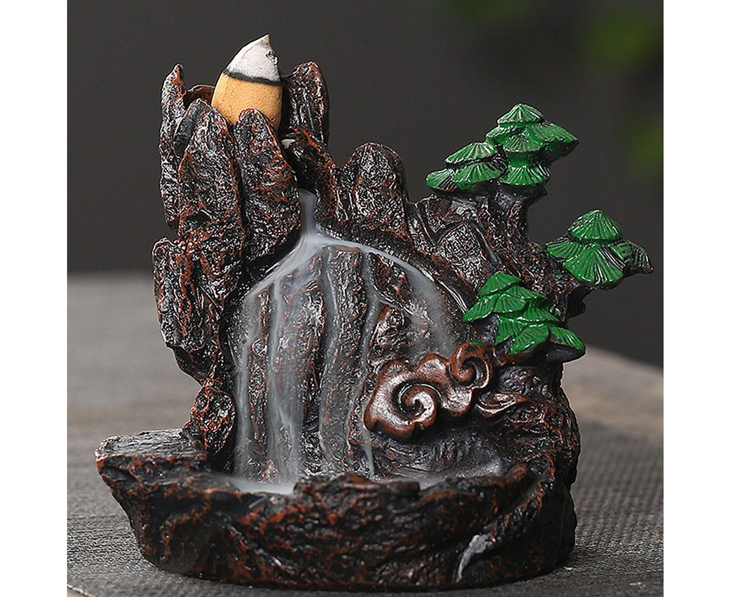 Resin Mountains Rivers Incense Burners Holder Censer Aromatherapy Home Decor- 12