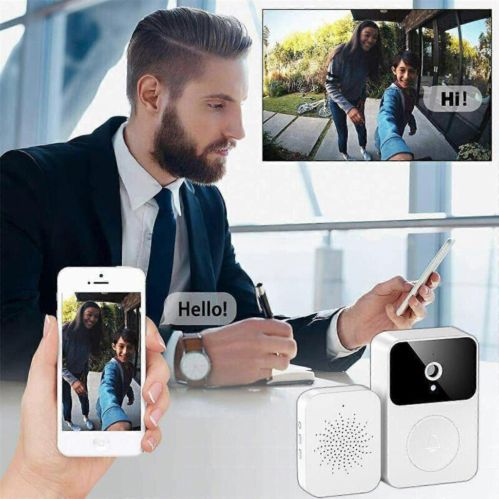 WiFi Smart Video Doorbell, Wireless Phone Intercom Security Camera