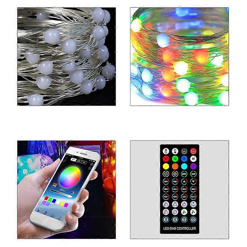 Christmas Tree LED String Lights, 10M Music Sync Bluetooth Remote Control