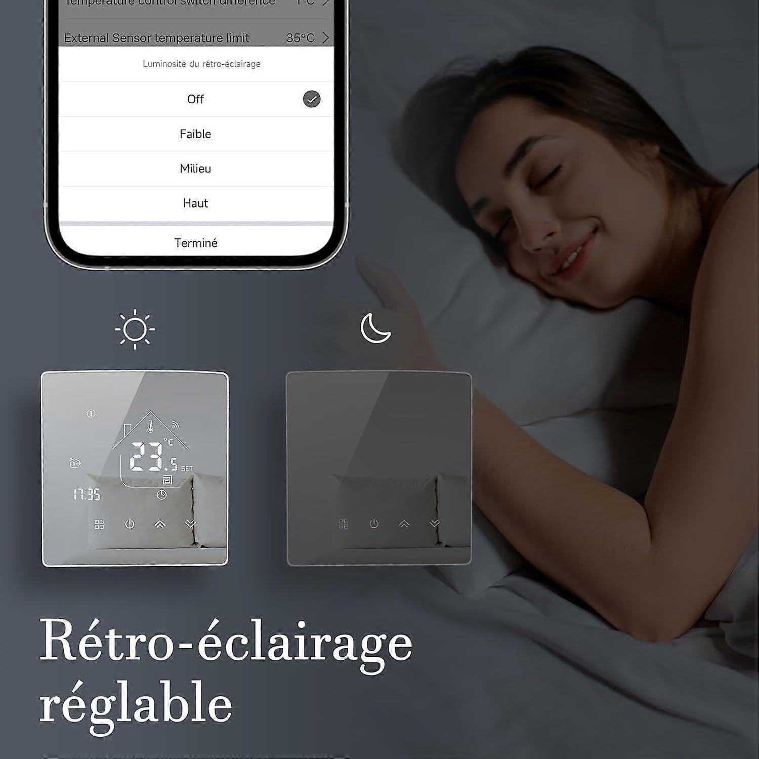Smart Thermostat Room Heating WiFi Wall Mounted Temperature Controller for Home