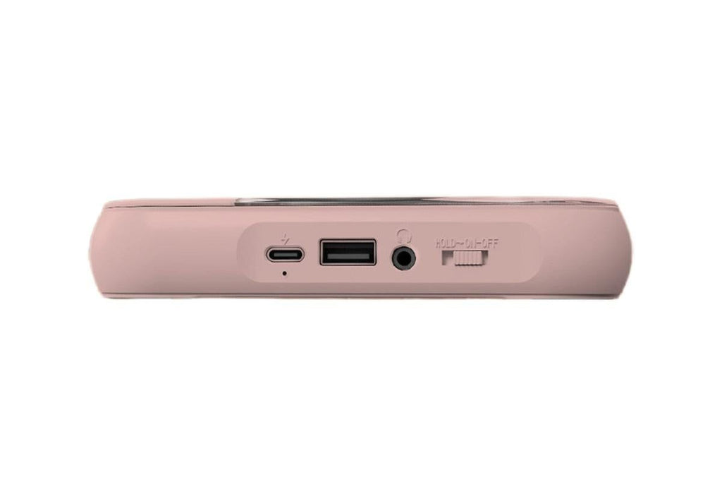 Portable CD Player Bluetooth 5.3 with HiFi Speakers Rechargeable Walkman Supports CD USB MP3 for Home - Pink