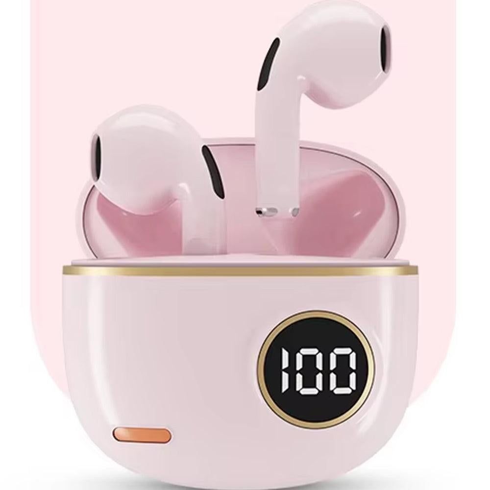 Wireless Bluetooth In-Ear Earbuds with Charging Case for Daily Use Pink