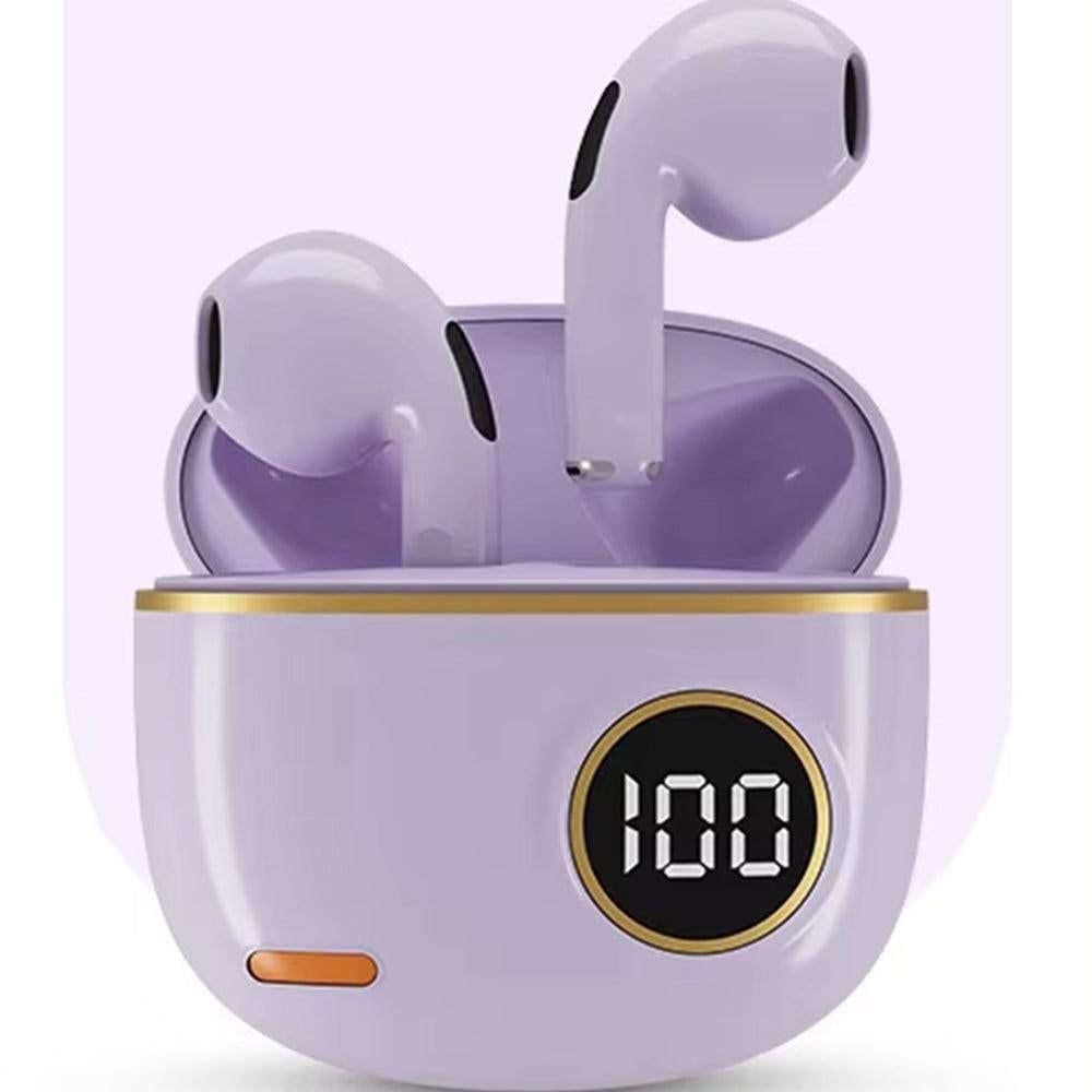 Wireless Bluetooth In-Ear Earbuds with Charging Case for Daily Use Purple