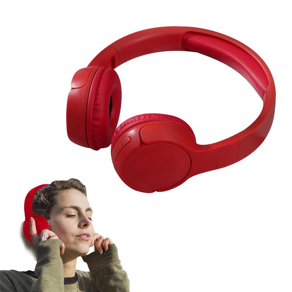 Rechargeable Bluetooth Wireless Headphones On-Ear Stereo Headset Navy Blue
