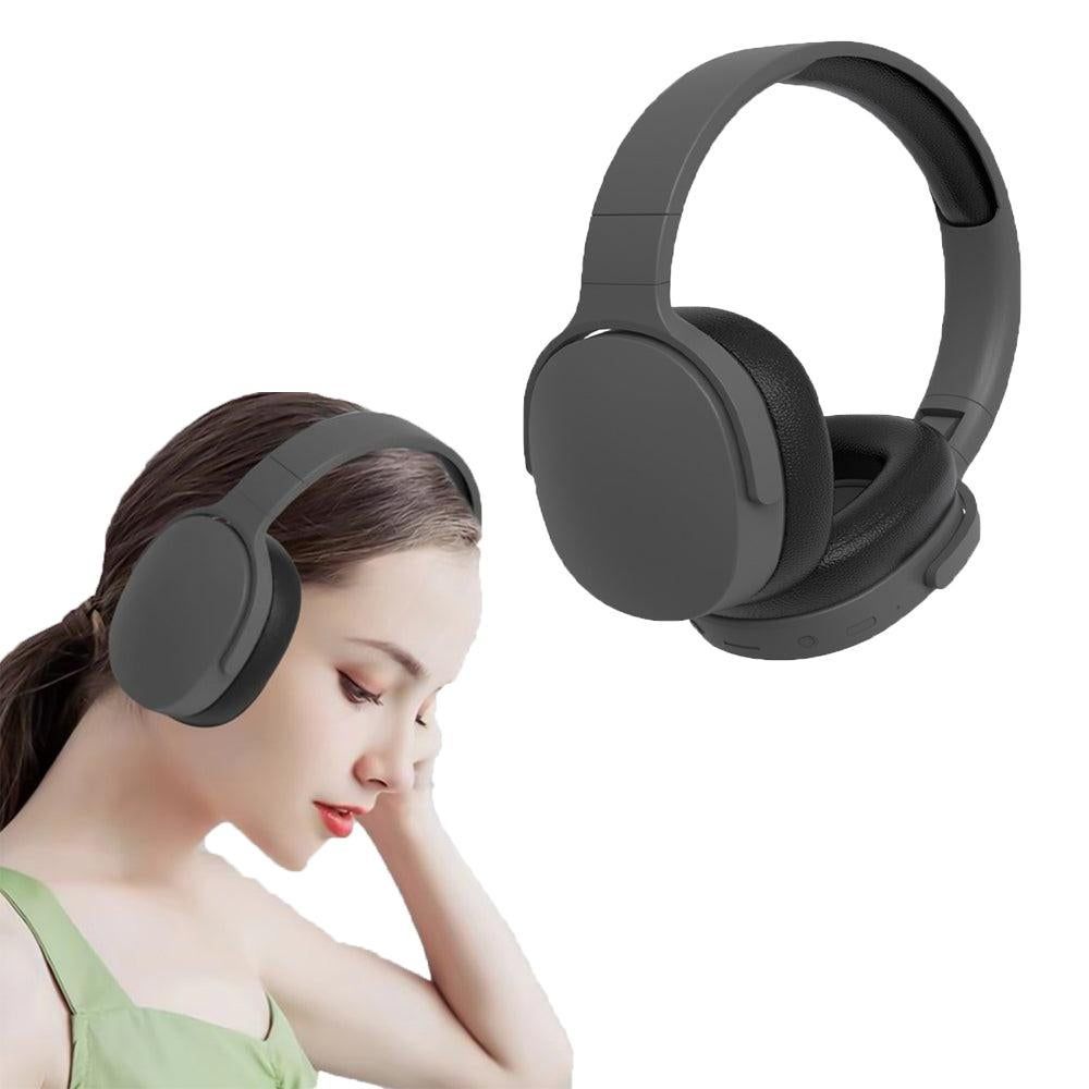 Foldable Wireless Bluetooth Stereo Over Ear Headphone Black