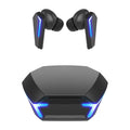 Wireless Bluetooth Gaming Earphones In-Ear Headsets with Breathing Light Black
