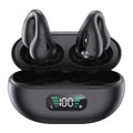 Bone Conduction Wireless Bluetooth Earphones Ear Clip Style Sport Headphones Black