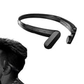 Wireless Bluetooth Open-Ear Headphone Air Conduction Earphones for Cycling Workouts Running Black