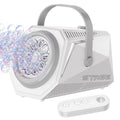 Bubble Machine Automatic Minute Big Bubbles Blower Maker for Outdoor Birthday Parties White