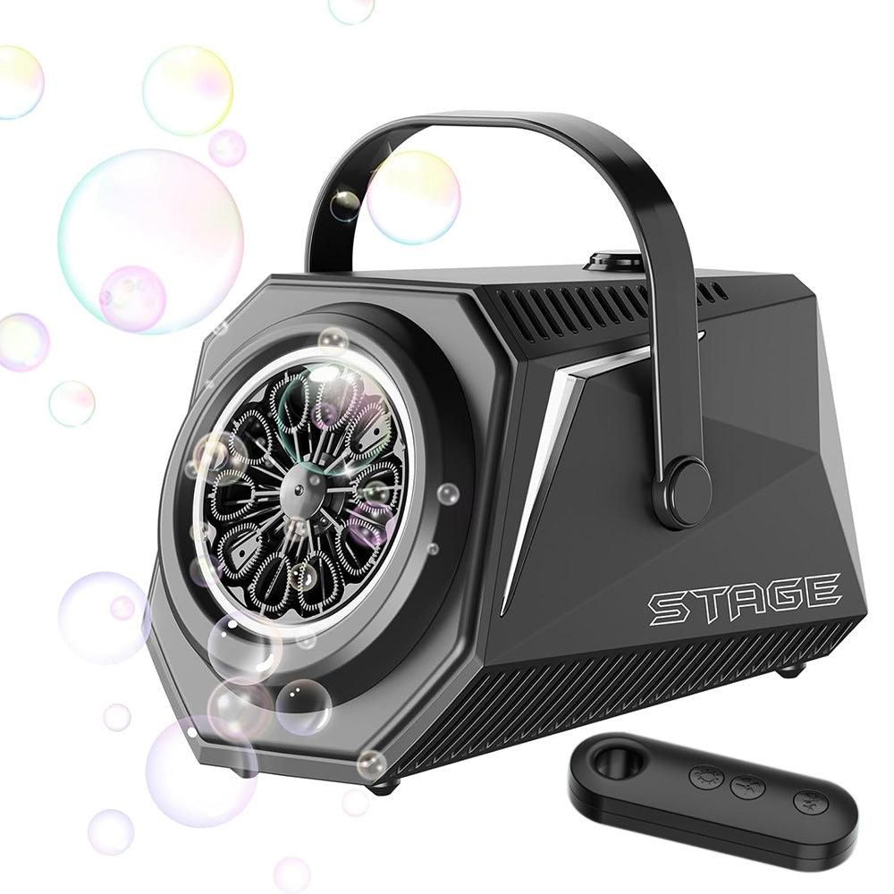 Bubble Machine Automatic Minute Big Bubbles Blower Maker for Outdoor Birthday Parties White