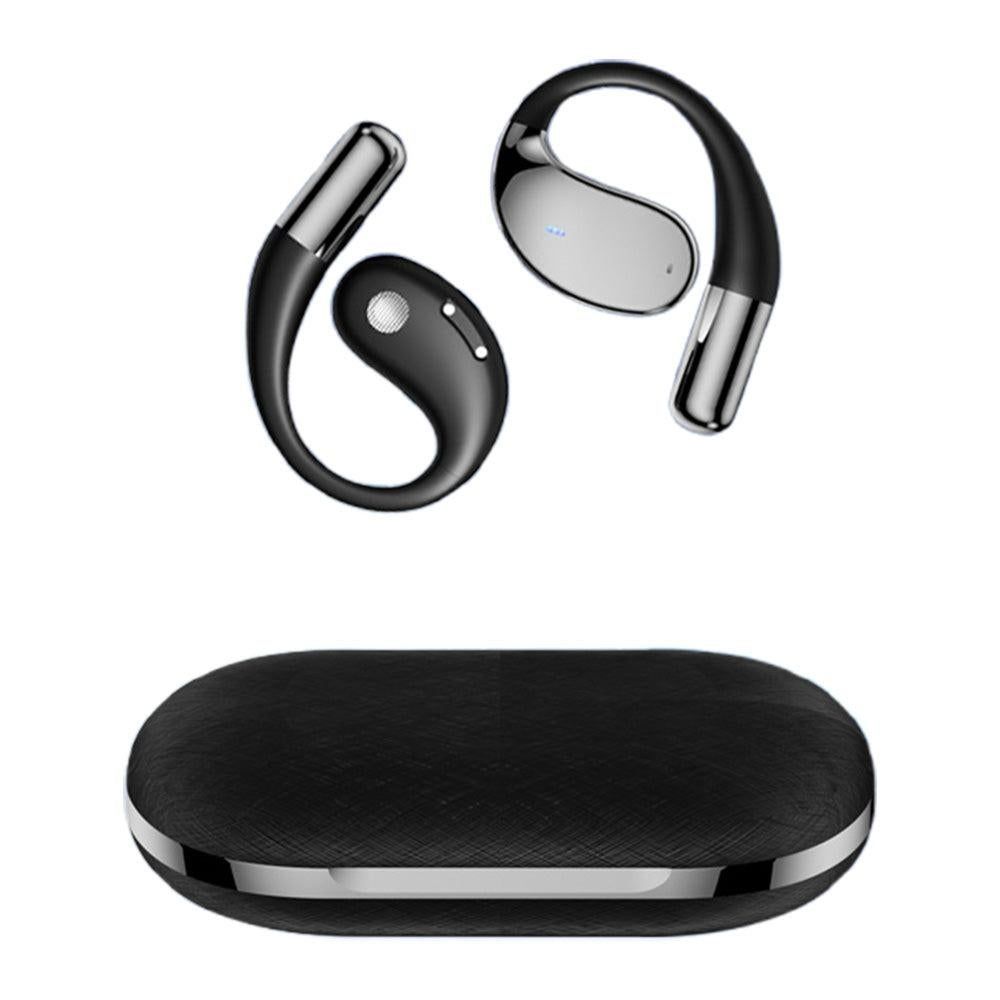115-Language Wireless AI Translator Headphone Bluetooth Earbuds with Charging Case Black