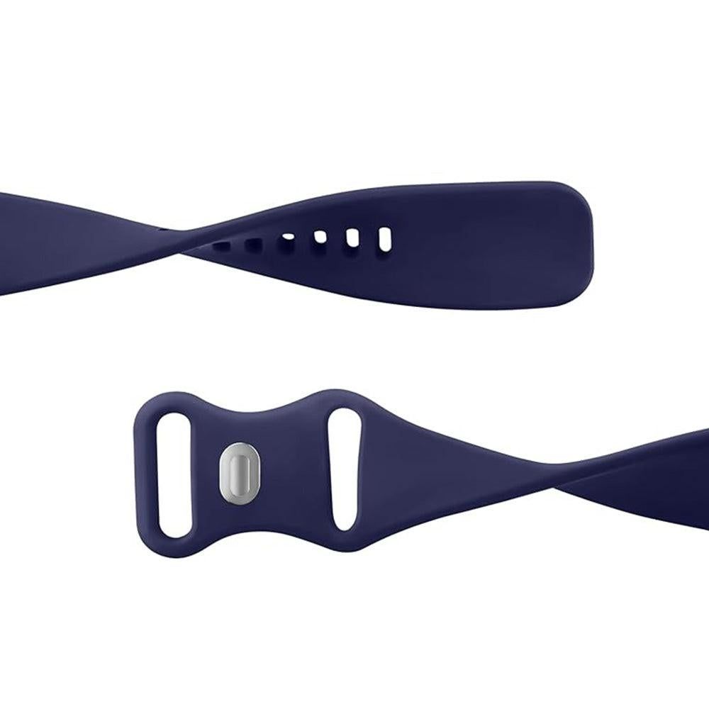 For Google Pixel Watch 1 / 2 Soft Replacement Strap Silicone Sport Watch Band Blue - L